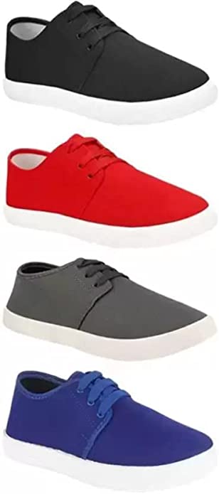 BRUTON Combo Pack of 4 Casual Shoes Loafer Shoes Sneakers for Men