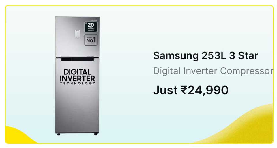 SAMSUNG 253 L Frost Free Double Door 3 Star Refrigerator