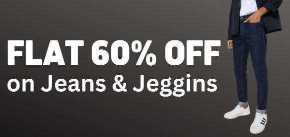 Ajio Offer: Flat 60% Off on Jeans & Jeggings