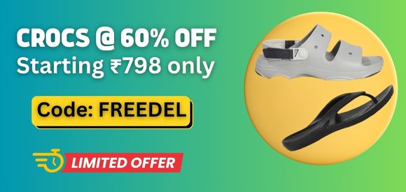 Crocs at Upto 60% OFF, Starts from Rs 798 Only. Hurry Up!