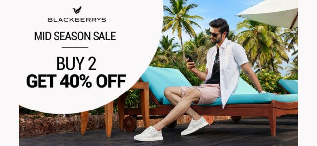 Mid Season Sale ~ Buy 2 and get Flat 40% OFF + Extra Discount on Prepaid Orders