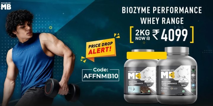 Save ₹1400 On MB Biozyme Whey 💪🏻