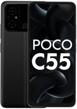 POCO C55 (Power Black, 128 GB) (6 GB RAM)