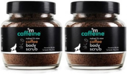 mCaffeine De Tan Coffee body scrub for Men & Women, Exfoliation, Tan Removal (Pack of 2) Scrub(200 g)
