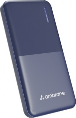 Ambrane 10000 mAh Power Bank (12 W, Fast Charging)(Blue, Lithium Polymer)