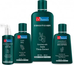 Dr Batra's Anti Dandruff Hair Serum, Conditioner - 200 ml, Hair Oil - 100 ml and Dandruff Cleansing Shampoo - 100 ml(4 Items in the set)