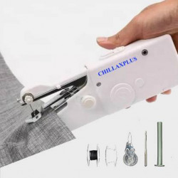 CHILLAXPLUS Mini Sewing Machine portable handheld Cordless Silal Manual Machine Stapler Sewing Machine( Built-in Stitches 1)