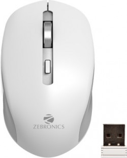 ZEBRONICS Zeb-Jaguar Wireless Optical Mouse(2.4GHz Wireless, White)