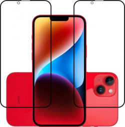 PhoneBukket Edge To Edge Tempered Glass for Apple iPhone 14 Plus(Pack of 2)