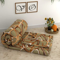 CG Homes Floral Double Comforter for AC Room(Cotton, Golden)