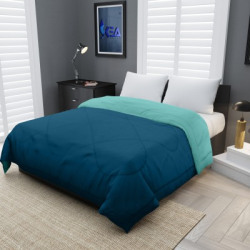 KEA Solid Double Comforter for Mild Winter(Microfiber, Teal Green, Aqua Blue)