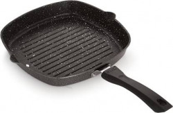 iVBOX Max-Eco Non Stick Grill Pan 24 cm diameter 2 L capacity(Aluminium, Non-stick)