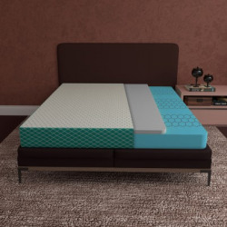 SleepyHug AirCell Series Dual Ortho Reversible Orthopedic 2-layer Honeycomb Grid Foam 4 inch Single High Resilience (HR) Foam Mattress(L x W: 78 inch x 36 inch)