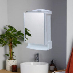URBAN CHOICE storage washbasin rack and shelf Polypropylene Wall Shelf(Number of Shelves - 6, White)
