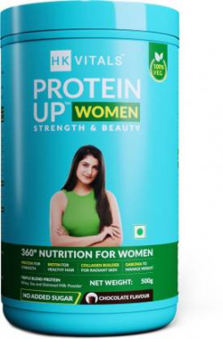 HEALTHKART HK Vitals ProteinUp Women with Soy Vegetarian Protein for Strength & Beauty Whey Protein(500 g, Chocolate)