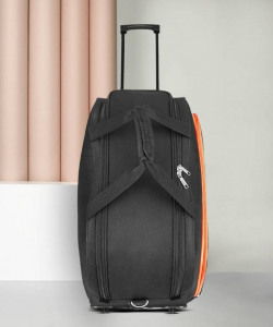 56 L Strolley Duffel Bag - PEP 55 RDFL DUFFEL TROLLEY BAG - Black - Large Capacity