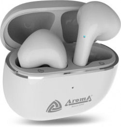Aroma NB140 Captain 24 Hours* Playtime | Deep Bass | Made In India| TrueWiresless Bluetooth Headset(White, True Wireless)