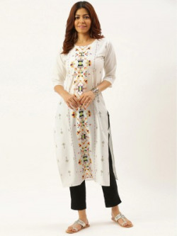 EthnicBasket Women Printed Straight Kurta