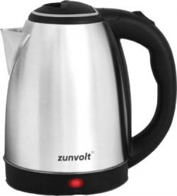 ZunVolt 2L Electric Kettle(2 L, Silver, Black)