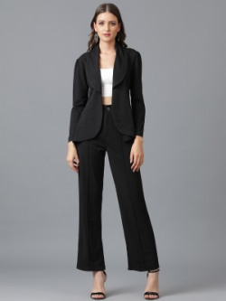 KOTTY Women Two Piece Dress Black Dress