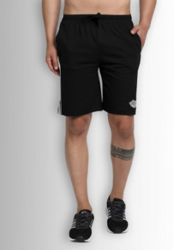FTX Solid Men Black Basic Shorts