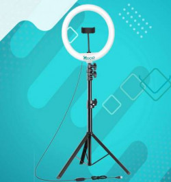 JAMMY ZONES 10 Studio light for video recording mobile holder for reels & youtube Tripod, Tripod Kit(Black, Supports Up to 2000 g)
