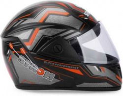 Racing-1 Foroly D2 Acrylic Visor ISI Certified Full Face Helmet for Men & Women Motorbike Helmet(Orange)