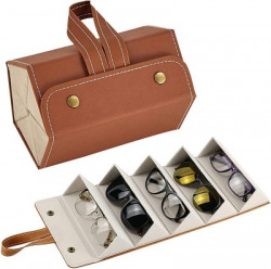 Grilazza 5 Slot Portable Folding Sunglasses Case