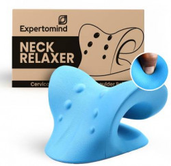 Expertomind Neck Relaxer Neck Relaxer Cervical Pillow Neck & Shoulder Support for Pain Relief- Multicolor Massager(Blue)