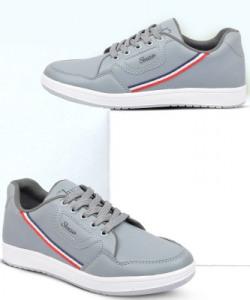 Shuzer68 New Style Graceful Light Weight Classy Look Sneakers For Men(Grey)