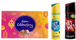 Cadbury Celebration Chocolate Gift Pack With Set Wet Deo Combo Combo(Set Wet Deo - 2, Cadbury Celebration Gift Pack Chocolate - 1)