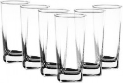 NGDO (Pack of 6) Wine Beer Mug Whisky Vodka Scotch Cocktails Mocktails Falooda Sikanji Restaurant Glass Set Water/Juice Glass(315 ml, Glass, White)