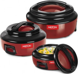 MILTON ERNESTO JR. Pack of 3 Thermoware Casserole Set(500 ml, 1000 ml, 1500 ml)