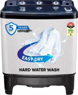 realme TechLife 7 kg 5 Star rating Semi Automatic Top Load Washing Machine White, Black(RMSA705NNNDW)