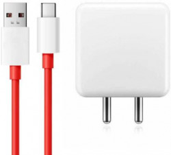 CASVO 100 W Supercharge 5.4 A Mobile Charger with Detachable Cable(White & Red, Cable Included)