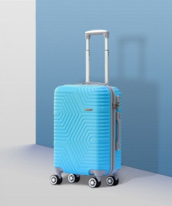 Kandel London Hard Sided ABS and PC 4 Wheel Spinners, Expandable Bag with Combi Lock(ZX-2583) Cabin Suitcase - 22 inch
