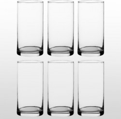 Clovefry (Pack of 6) ADV400200ml-H13.5C-6-10386 Glass Set Water/Juice Glass(160 ml, Glass, Clear)