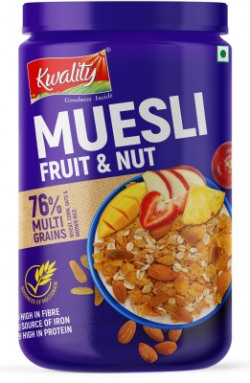 Kwality Crunchy Muesli Fruit N Nut Plastic Bottle(1 kg)