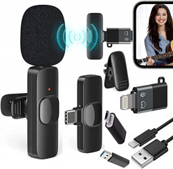Careflection k8 V4.0 Wireless Collar Mic iPhone/ipad, Type C/Micro USB, USB Type A PC/Desktop/Laptop Supported