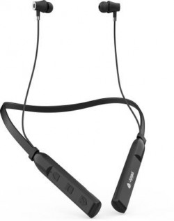 Aroma NB119B Badshah - 40 Hours Playtime Bluetooth Neckband Bluetooth Headset(Black, In the Ear)
