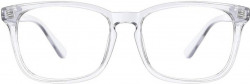 Full Rim Square Anti Glare & Blue Cut Computer Glass For Men & Women(53 mm)
