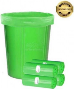 WONDERLAND 30 bag dustbin bag OXO - Biodegradable Garbage Bags 19 X 21 Inches Plastic Dustbin(Green)