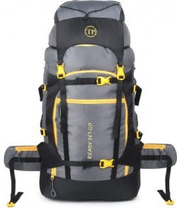 TRAVEL POINT WATERPROOF TREKKING BAG HIKKING BACKPACK FOR TRAVEL & OUTDOOR Rucksack - 60 L(Grey)