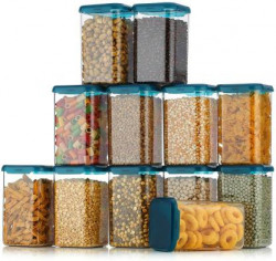4 SACRED Plastic Grocery Container - 1200 ml(Pack of 12, Clear)