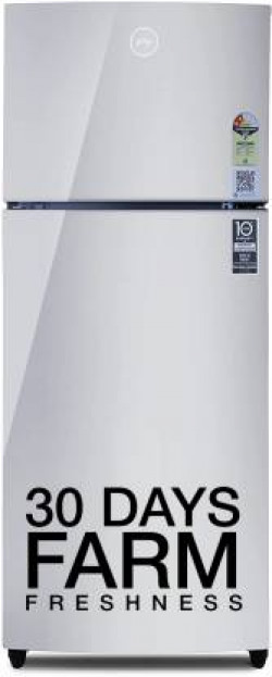 Godrej 223 L Frost Free Double Door 2 Star Refrigerator(Steel Glow, RF EON 244B RI ST GL)