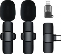 WRADER Dual User K9 Mic for Type C Mobile and Lightning Port Phone Wireless Collar Microphone