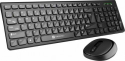 Portronics Key7 Combo Keyboard Mouse Combo Set with 2.4Ghz, 1200 DPI Wireless Laptop Keyboard(Black)