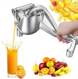 DENDUES Aluminium Fruit juicer,juicer,Aluminium Manual Juicer Alloy Fruit Hand Squeezer Heavy Duty Hand Juicer(Silver)