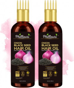 Phillauri Onion Blackseed Ayurvedic Hair oil (Pack 2) Hair Oil(200 ml)