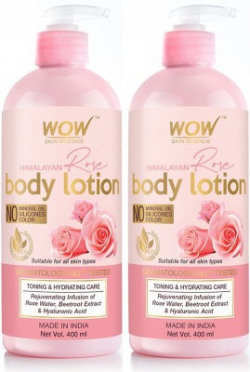 WOW SKIN SCIENCE Himalayan Rose Body Lotion - Net Vol 800 ml (Pack of 2)(800 ml)